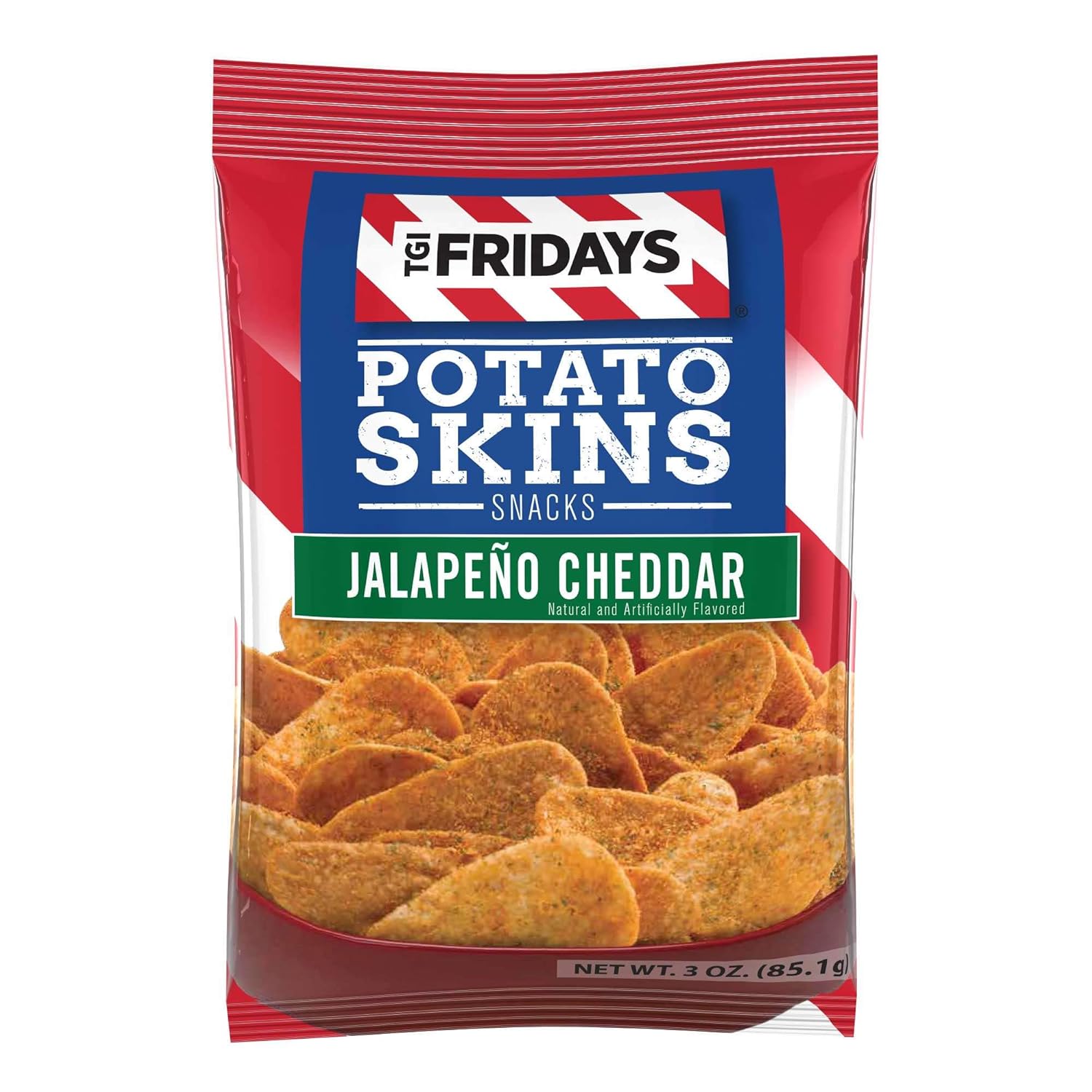 Amazon Com Tgi Friday S Potato Skins Snack Chips Jalapeno Cheddar 3 Oz 6 Count