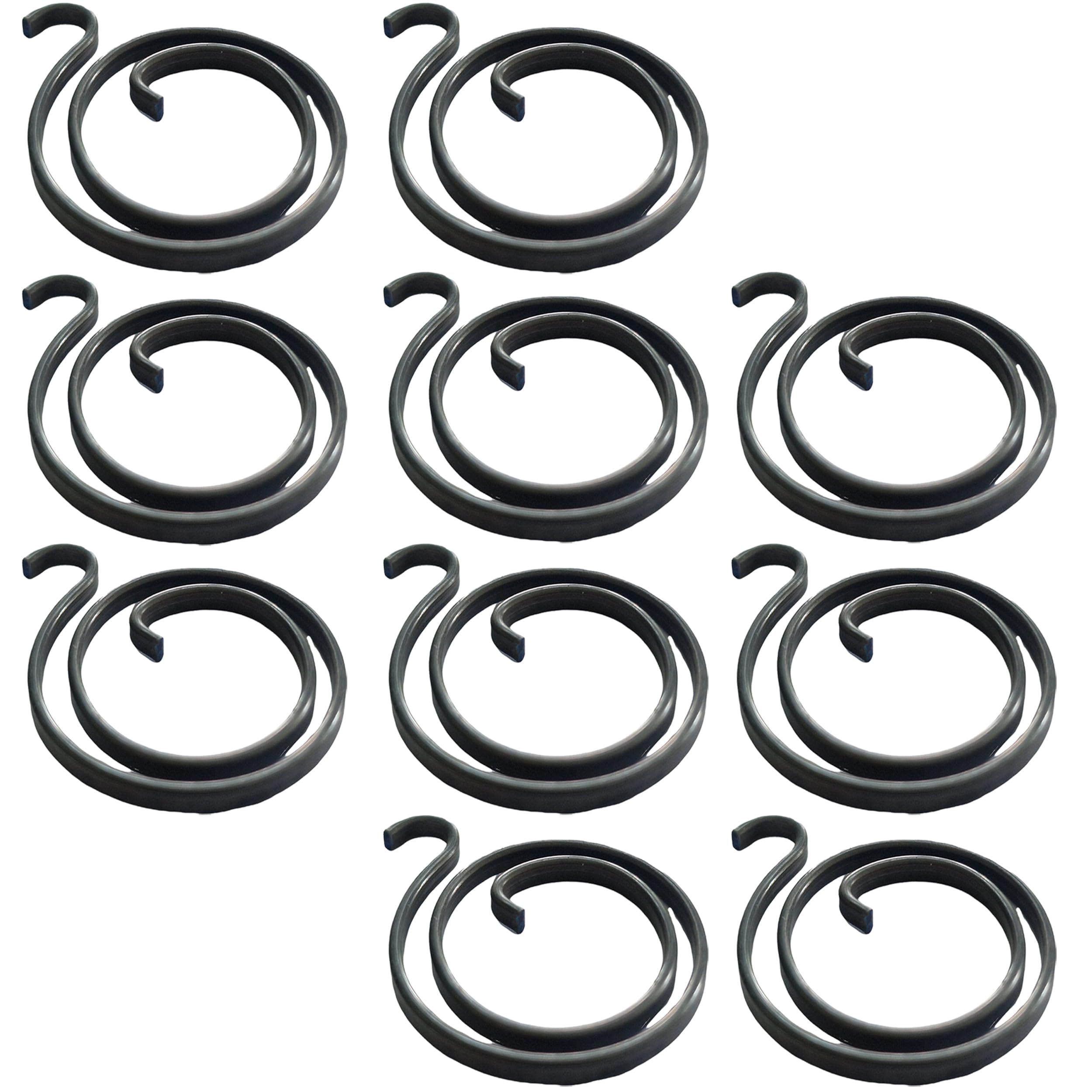 2 Turns Door Handle Spring, 2mm Thick Metal Coil, Hardware Replacement Parts for Door Handles (10 Springs)
