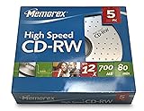 CDRW 80 5PK Slim PDQ 4X 12X