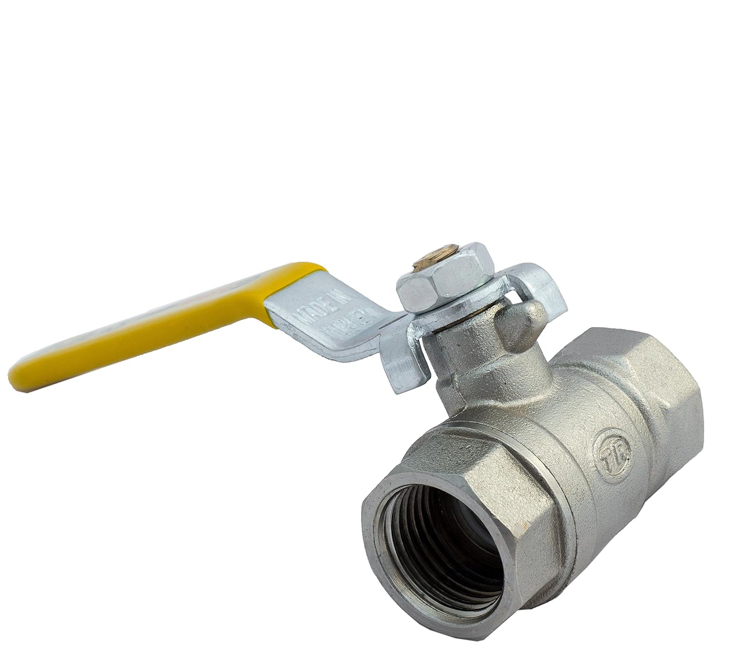 1/2″ Gas Ball Valve Female X Female BSP TF with Yellow Lever Handle
