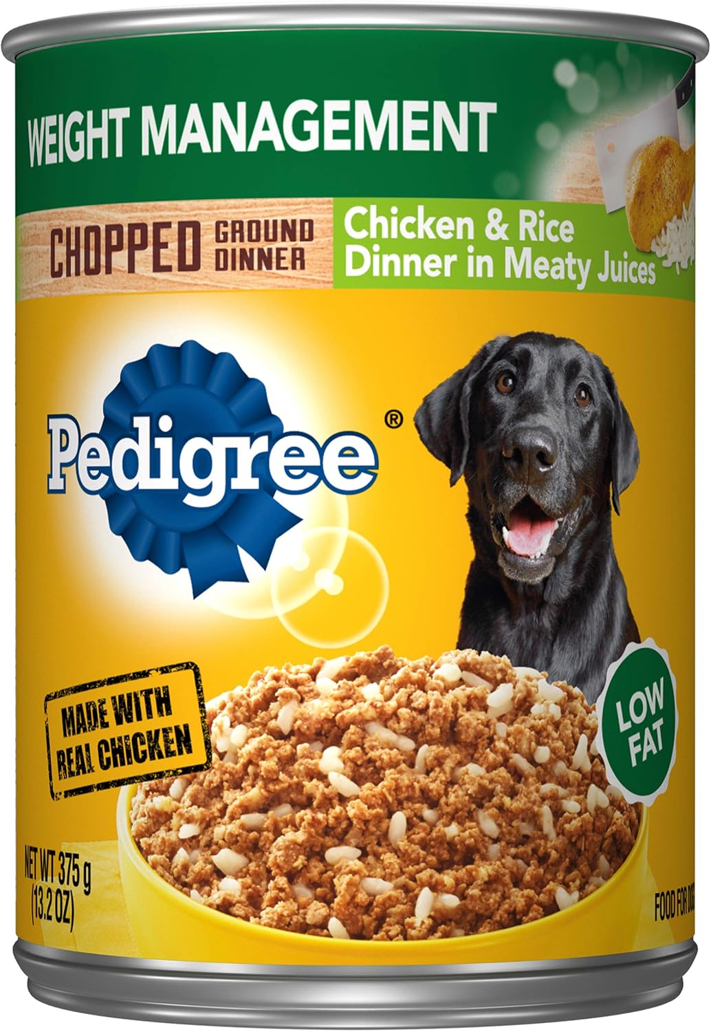 Pedigree Meaty Ground Dinner Weight Management With Chicken & Rice Wet