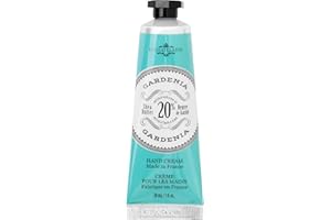 La Chatelaine 20% Shea Butter Hand Cream Travel Size, Organic Argan Oil, Moisturizing, Nourishing, Repairing, Extra-Rich Hand Lotion, Made in France, Paraben Free, 1 oz / 30ml (Gardenia)