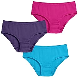 Made in USA Girls' Soft Briefs Underwear in Soft