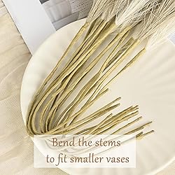 U-LIAN 36PCS Faux Pampas Grass 21.7 Inch, Small
