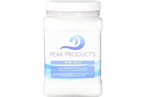 Peak Products Hot Tub Salt and Spa Salt for All Salt Water Sanitizing Systems and Chlorine Generators Including Hotspring, Jacuzzi, Caldera, and Chloromatic - 6 Pounds