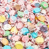 Salt Water Taffy 2 lb &ndash; Individually Wrapped, 12 Fun Flavors, Old Fashioned Bulk Candy, Gluten and Nut Free