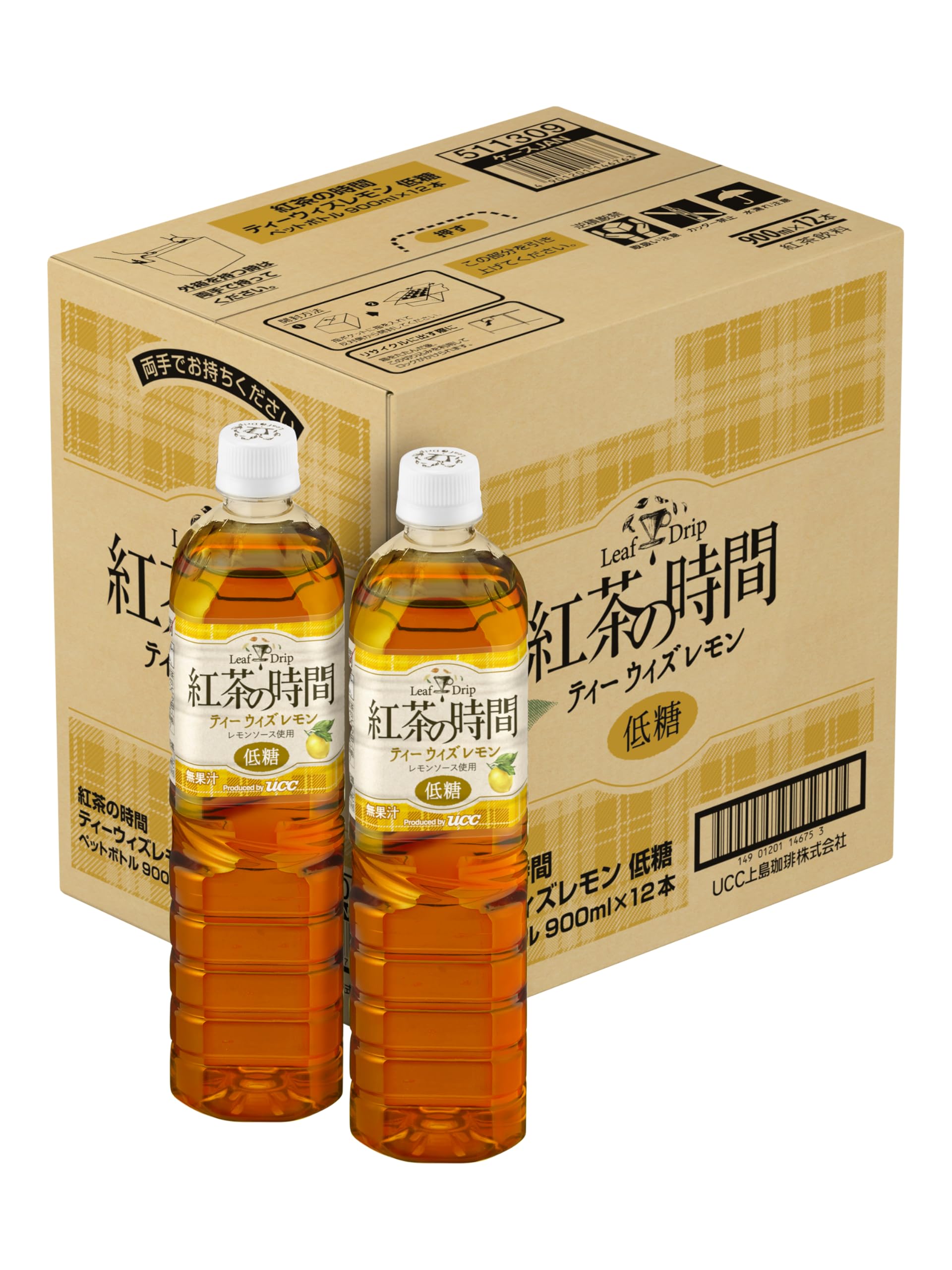 紅茶の時間 ティーウィズレモン 低糖 ペットボトル 900ml×12本商品画像