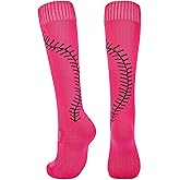American Trends Softball Socks for Youth Girls & Adult Baseball Softball Socks Athletic Socks with Stitchs Youth Girls