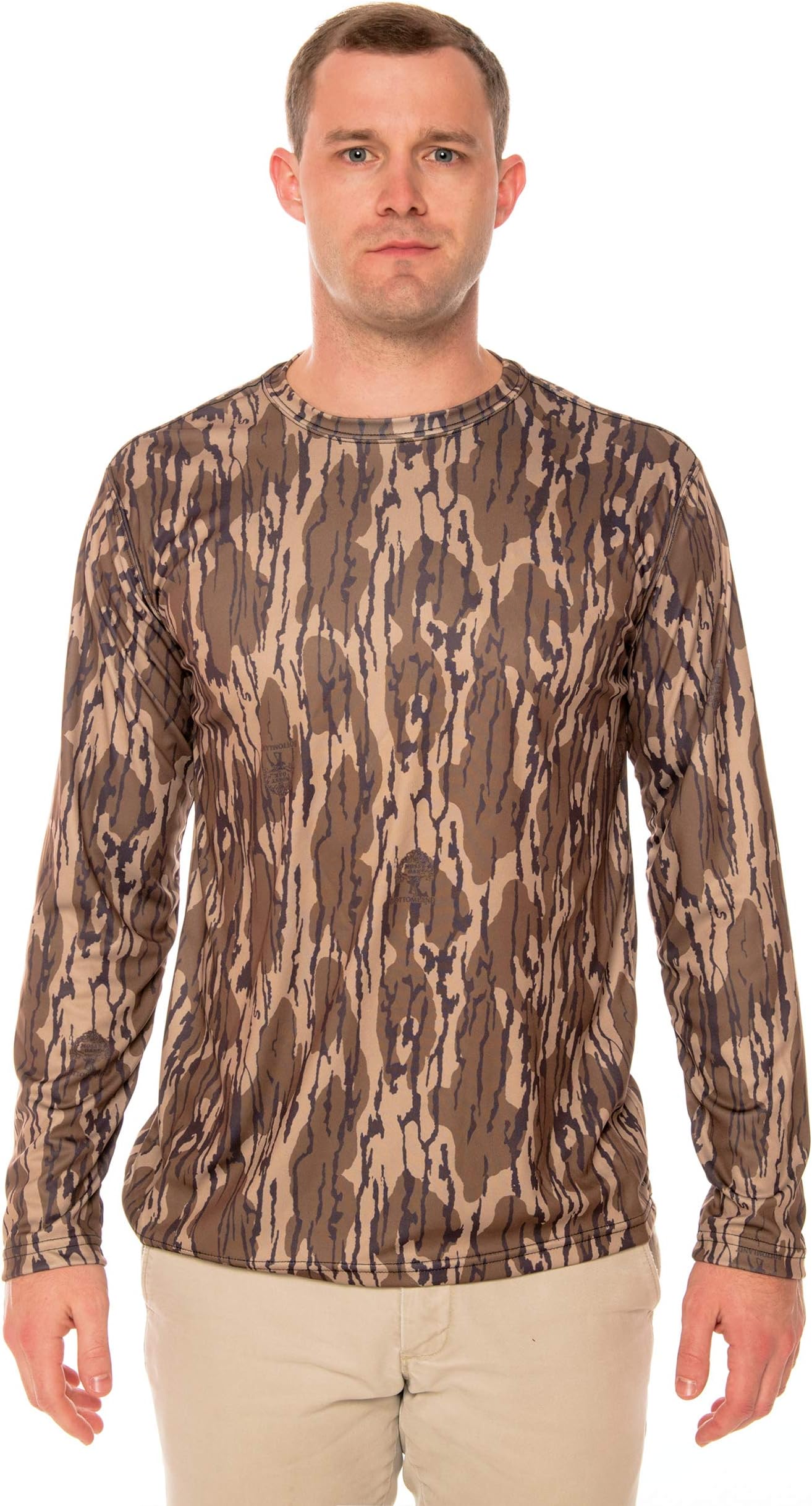 Vapor ApparelMen's Outdoor UPF 50+ Long Sleeve T-Shirt, UV Sun Protection for Fishing, Running, Hiking, Swimming