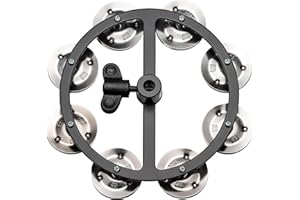 MEINL PERCUSSION Meinl Cymbals HTHH1BK Mountable Hihat Tambourine with Steel Jingles (VIDEO)