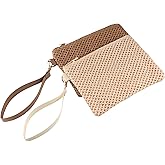 Straw Clutch Bag Bohemian Casual Zipper Woven Coin Purse Portable Casual Bag Colorful Wrist Bag Handbags Wallet