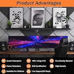 DEKIRU Sound Proof Foam Panels 18PACK, Acoustic