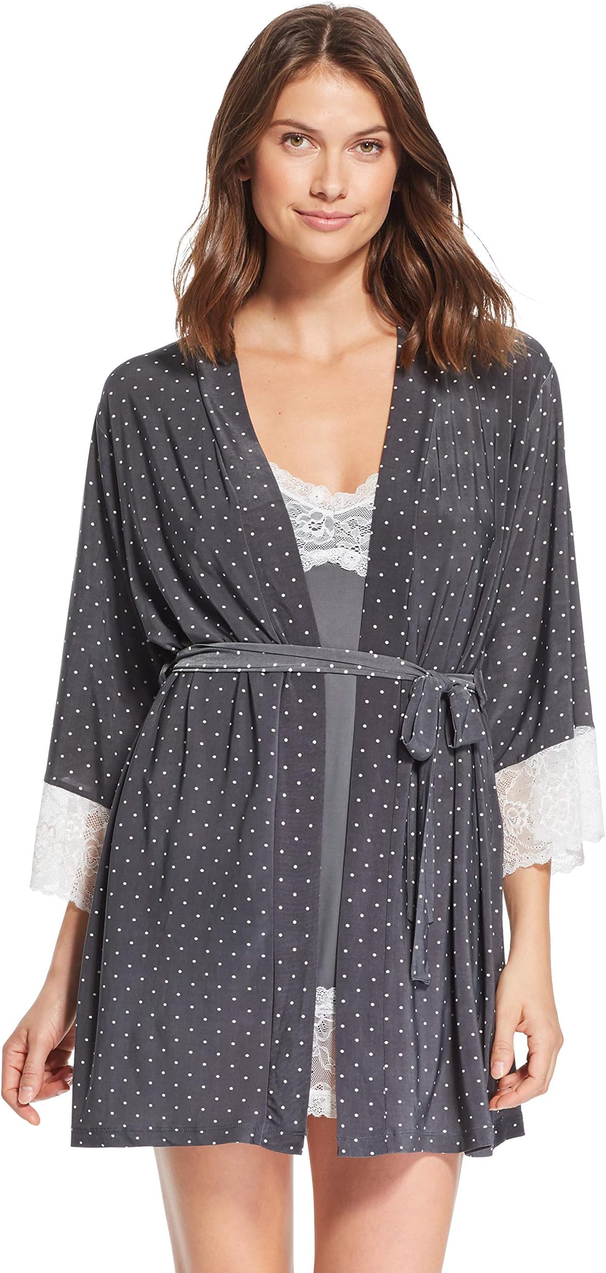 Womens Chemise Nightgown and Robe Pajama Sleep Set