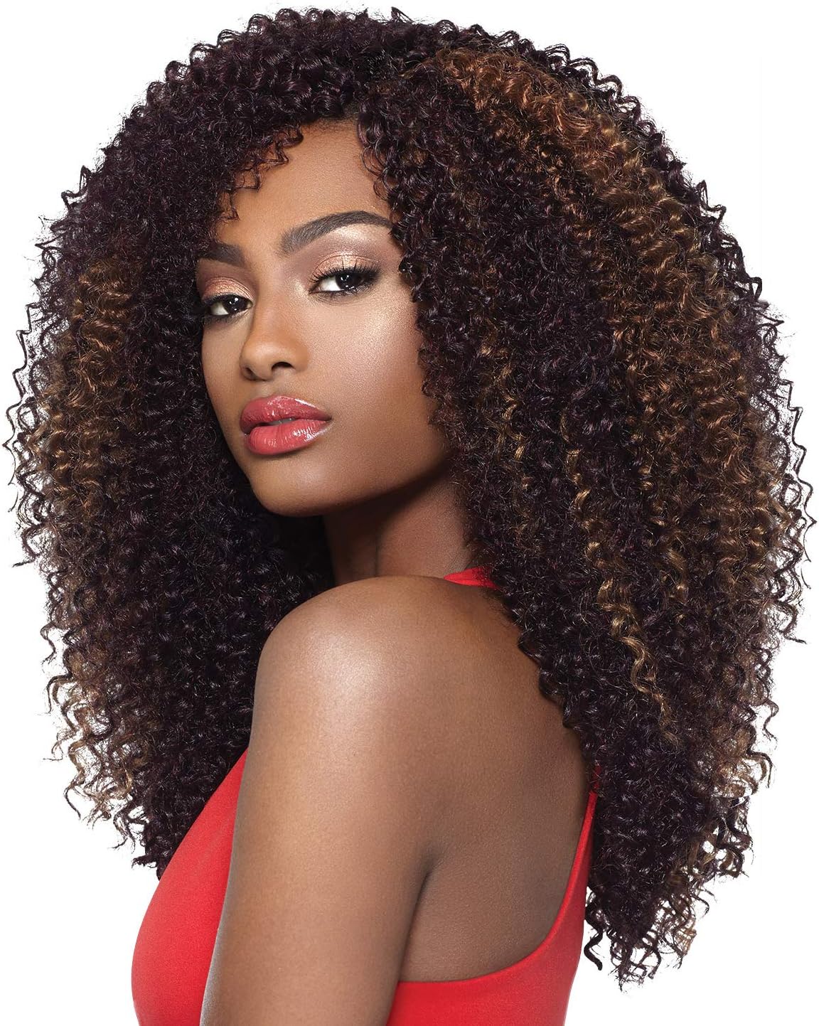 Outre Synthetic Hair Crochet Braids X-Pression Braid 4 In 1 Loop Kinky Curl 14" (4-Pack, 27)