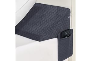 RUJIPO Bed Wedge Pillow for Headboard - Wedge Pillow Headboard/Bed Wedge Gap Filler for Pillow Wedge (0-8"), Bloster Triangle Headboard Pillow Queen Size (60"x10"x6") Stop Losing Pillows from mattress wedge