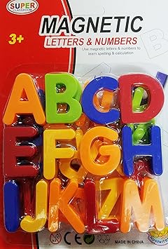 Magnetic Capital Letters / Capital Alphabets / Magnetic Capital Alphabets / Magnets Capital Letters / Magnets ABC - Attractive Colors - 26 Piece