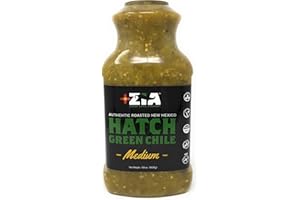 Original New Mexico Hatch Green Chile By Zia Green Chile Company - Delicious Flame-Roasted, Peeled & Diced Southwestern Certified Green Peppers For Salsas, Stews & More, Vegan & Gluten-Free - 128oz