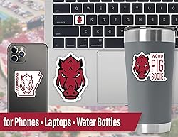 Arkansas Razorbacks Stickers (14 Piece) Arkansas