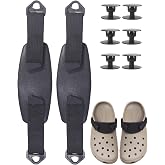 COYWX Adjustable Strap Soft Replacement Heel Straps Repair for Shoes Rivets Replacement Parts