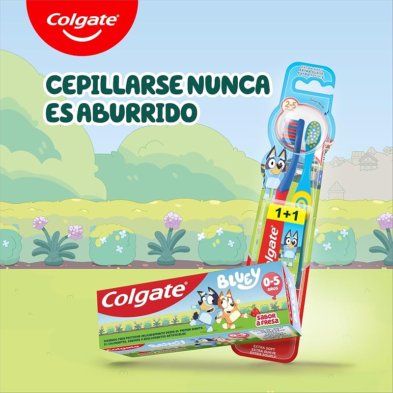 Kids Bluey, Pasta Dientes Infantil Fresa 0-5 Años, 12x50 ml