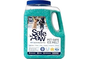 Safe Paw, Child Plant Dog Paw & Pet Safe Ice Melt -8lb, 100% Salt/Chloride Free -Non-Toxic, No Concrete Damage, Fast Acting F