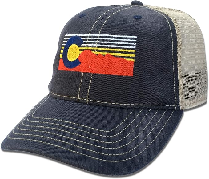 faded blue baseball cap