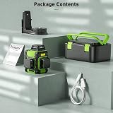 Huepar 360 Laser Level Green 3D Self Leveling Pulse 60m IP54 Kit view 9