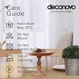Deconovo Faux Linen Square Water Resistant Table Cloth 59x59in Golden Brown view 6