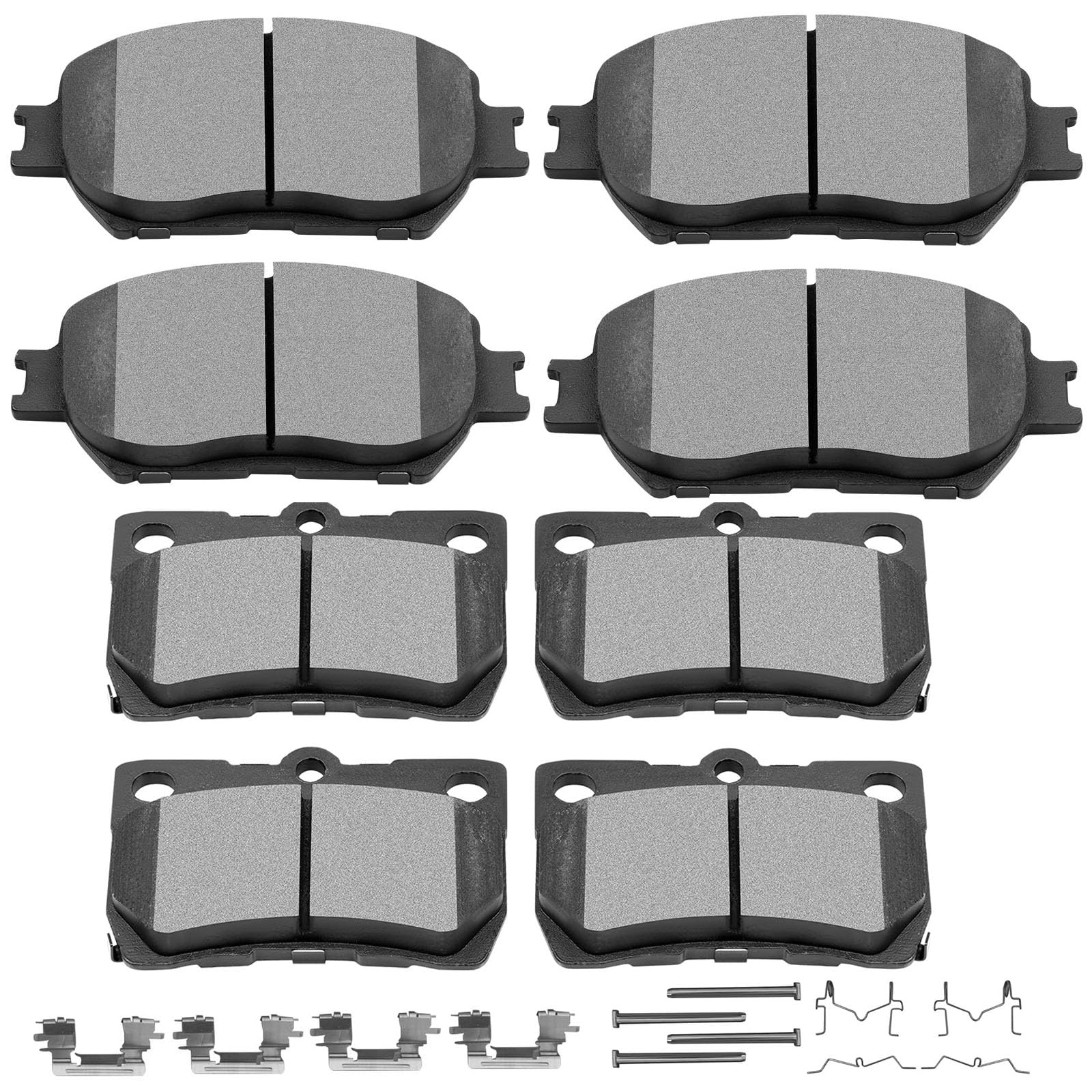 Photo 1 of SCITOO Front Ceramic Rear Semi-Metal Disc Brake Pads Kits 8pcs Fit For 2006 For Lexus GS300,2009-2013 For Lexus IS250