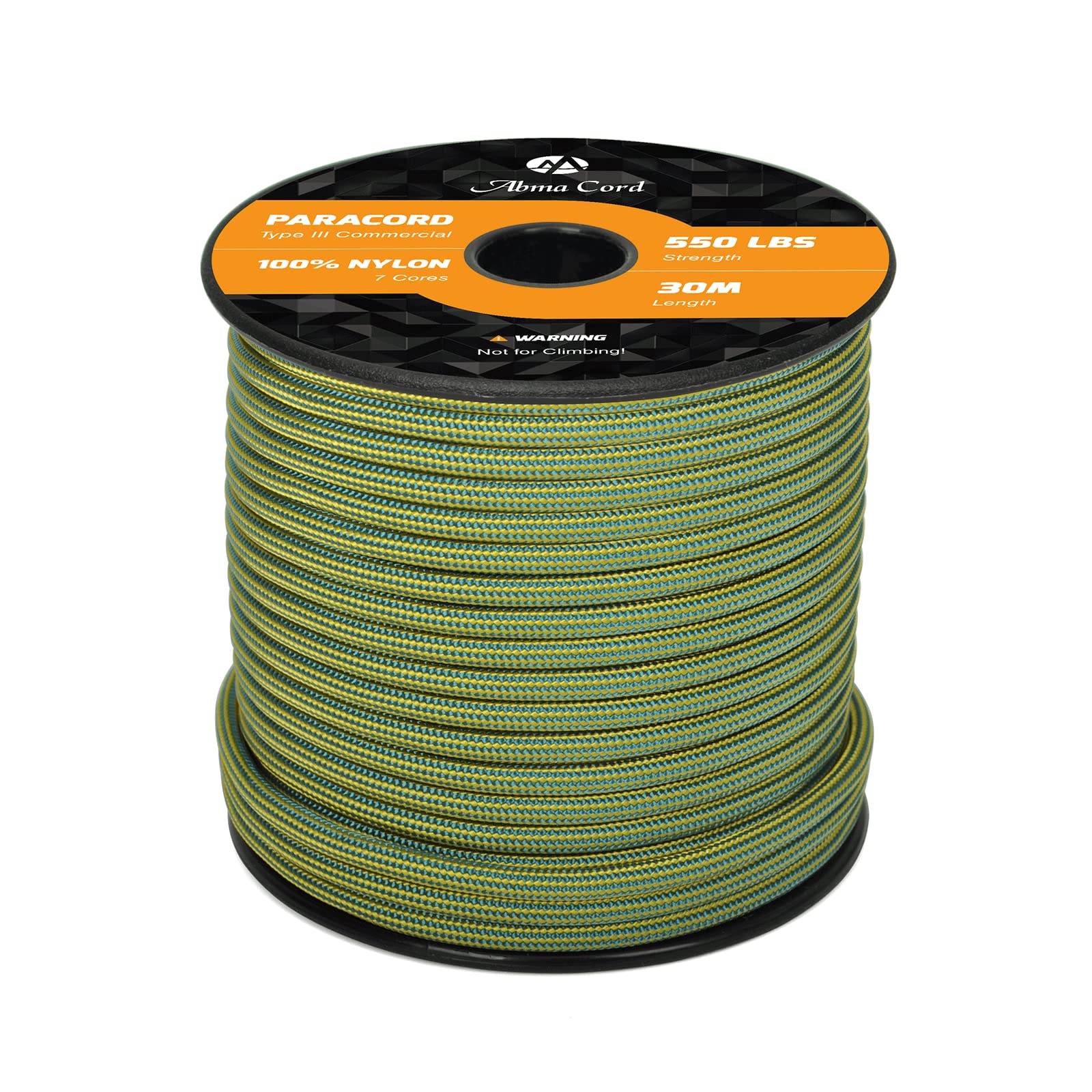 Abma Cord Paracord 550 4mm Nylon Rope Type III 7 Strands Parachute Cord - Max. 250kg (550lbs)