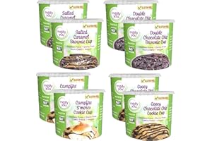 MOLLY&YOU Molly And You Mixed Variety Gluten-Free Brownie & Cookie Cups (Pack Of 8) - A Gluten-Free Dessert, Microwave Cookie Snack Cup, Single Serve Cookie Mix Cup - Non-GMO, Dairy-Free