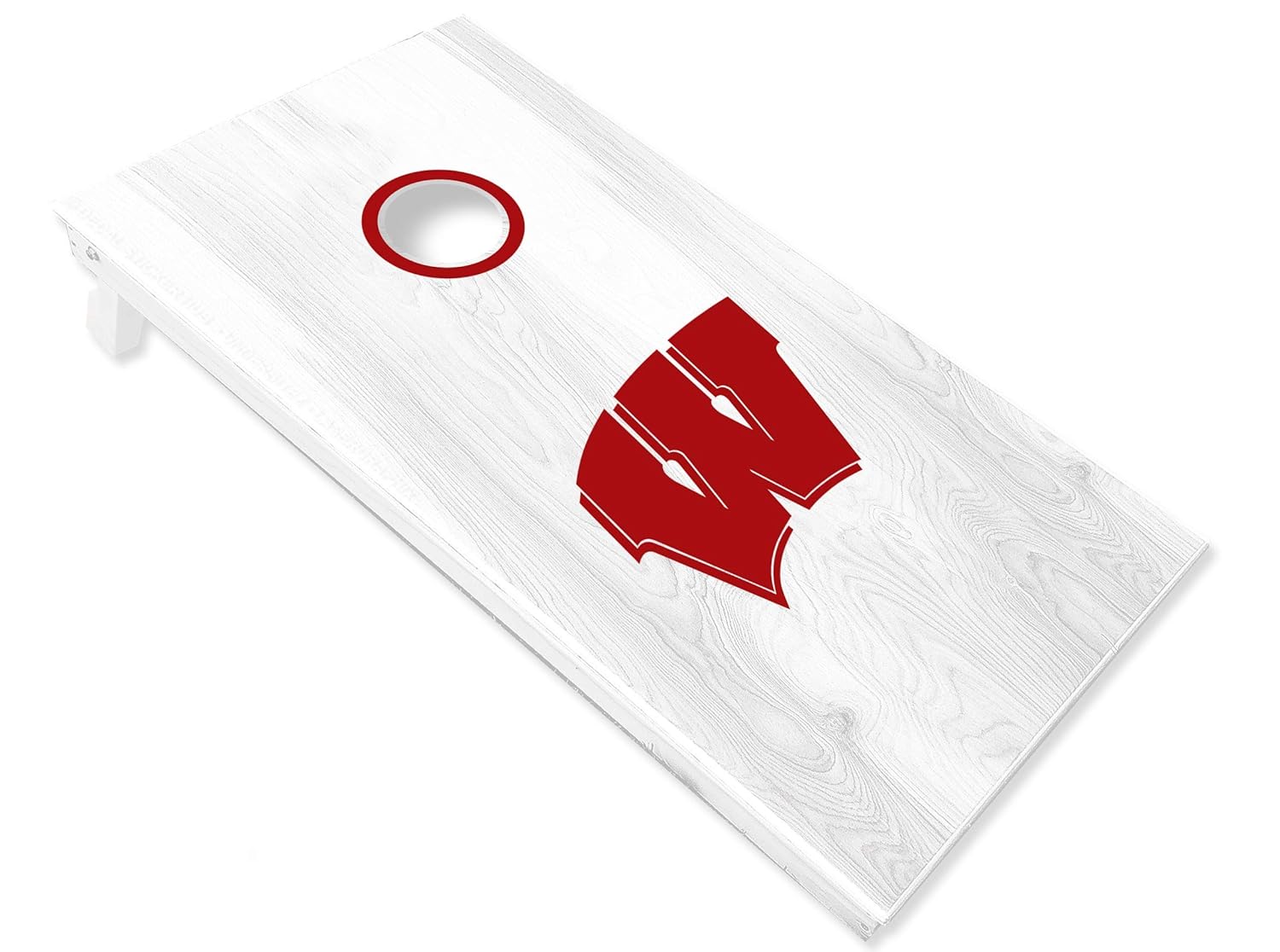 Amazon Com Wisconsin W Cornhole Decals Half Set Color Choice Individual Vinyl Stickers Handmade