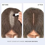 COLOR WOW Root Cover Up Powder Medium Brown Grey Coverage Fuller Hairline Sweat view 3