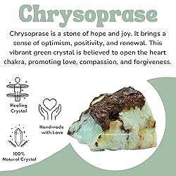 Chrysoprase Raw Crystals and Healing