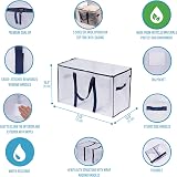Venо 2 Pack Extra Large Moving Storage Bags with Zips 102 L Water-Resistant view 3
