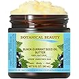 Botanical Beauty BLACK CURRANT SEED OIL BUTTER 100% Pure Natural VIRGIN UNREFINED Cold-Pressed 8 Fl oz 240 ml for Face, Skin, Body, Hair, Lip, Nails. Rich in Gamma-Linolenic Acid, Vitamin E