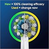 Oral-B Pro Cross Action Electric Toothbrush Head Pack of 4 X-Shape Bristles For view 5