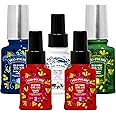 Poo-Pourri Before-You-Go Toilet Spray Holiday set, Hollyday Spice, Fresh Sea salt, Feelin' Toasty Vanilla, Mistletoe Spritzes