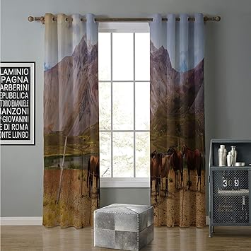 Amazon Com Jinguizi Blackout Curtain Drapes For Bedroom 108 By