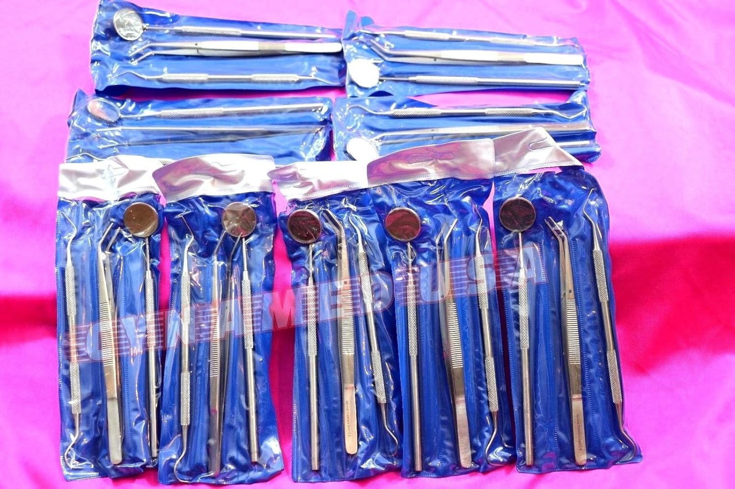90 Instruments Basic Dental Set Mirror Explorer Probe Pliers 30 of Each 3 Kind: Industrial & Scientific