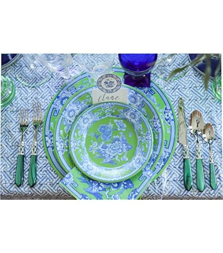 Caspari Color Wheel Paper Plates - 8 Inch Salad & Dessert Plates, 8 Count Pack