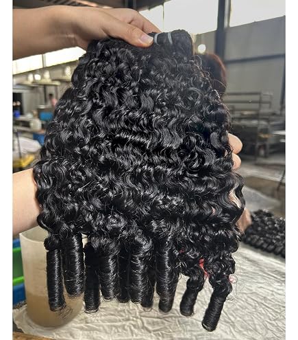 18 Inch Human Hair Extensions 4 Bundles 340g Virgin Burmese Curly Amazon.com : Burmese Curly Bundles Human Hair 18 20 22  main image 2