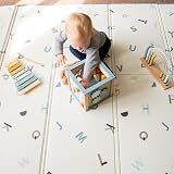 KandyToys Folding Baby Play Mat 1.98m x 1.48m Thick 10mm XPE Waterproof view 4