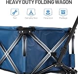 TIMBER RIDGE Folding Camping Trolley Wagon 200L Heavy Duty 100KG Capacity view 7