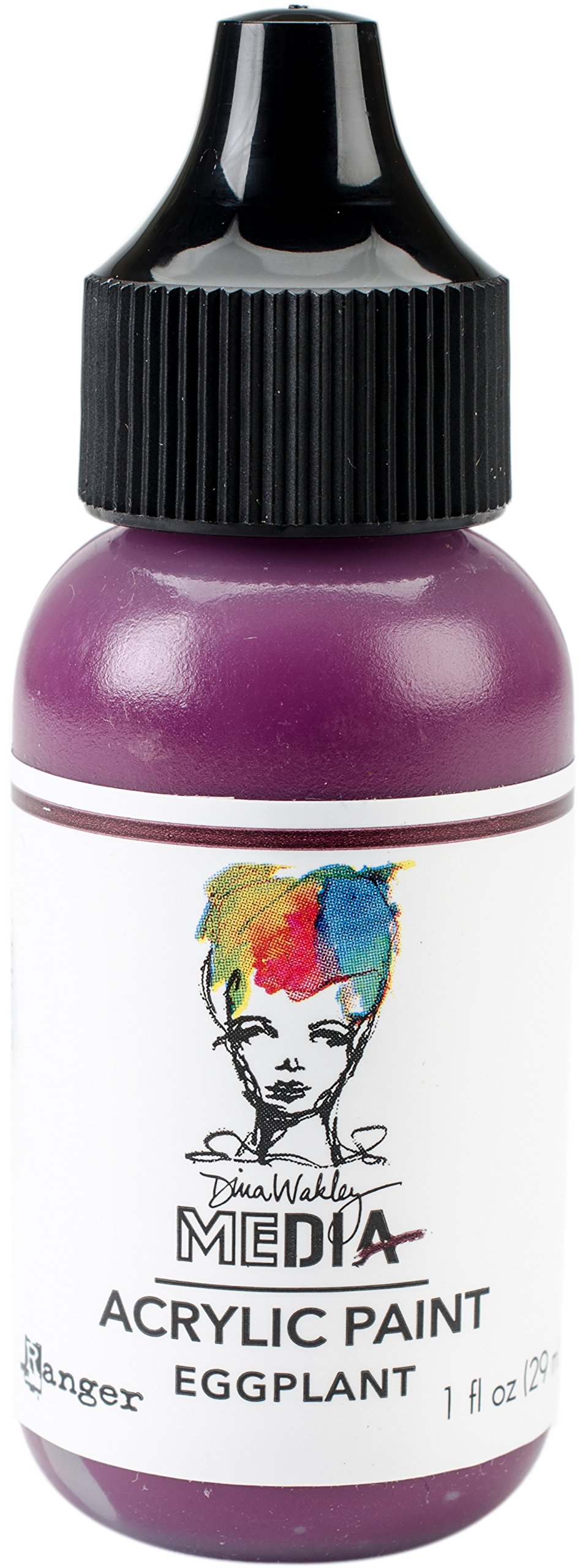 Ranger Eggplant Heavy Body Acrylic Paint, Synthetic Material, Purple, 3.2 x 3.2 x 8.5 cm