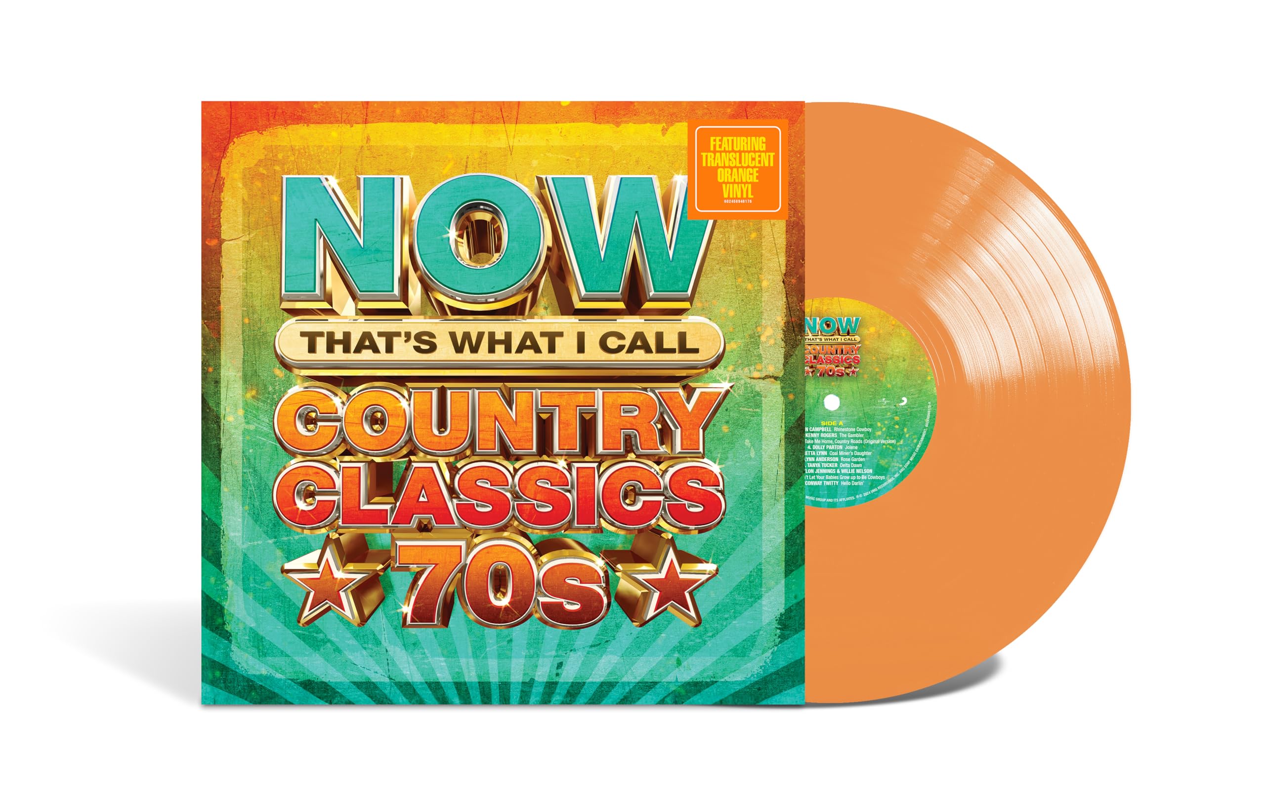 Photo 1 of NOW Country Classics '70s[Translucent Orange LP]