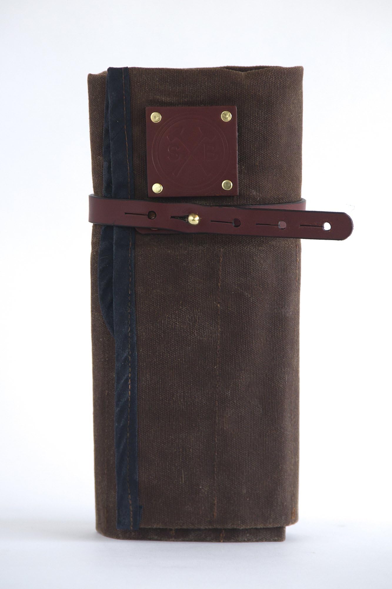Waxed Canvas and Leather Tool Roll Up Bag - Carpenter, Woodworking, Mechanic, Tools and Accessories - The Orville Tool Pouch