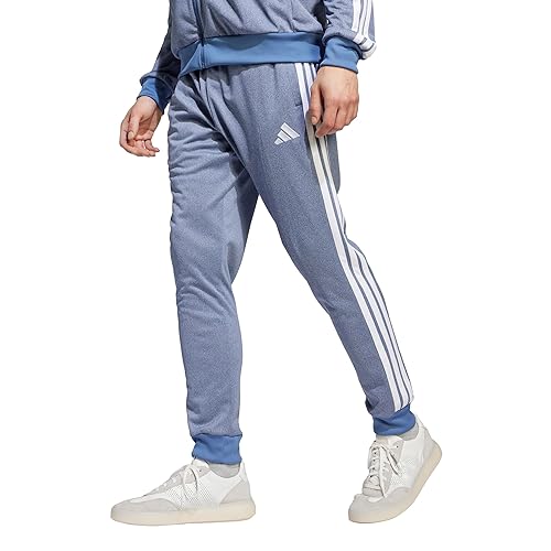 adidas Mens Tricot Regular Fit Sportswear Track Pants, Dark Blue Melange, X-Small