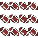 mortd 12Pcs Rugby Silicone Focal Beads for Pens, Sports Beadable Pen Charms Keychain Necklace Bracelet Lanyard Making Supplies, American Football Silicone Beads for Adults DIY Crafts Party Supplies