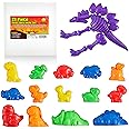 USA Toyz Dinosaur Sand Molds Beach Toys for Kids- 23pk Sandbox Toy for Toddlers, Compatible with Foam or Molding Clay, Beach Sand Castle Building, Water Tables, Indoor Outdoor Sensory Toys for Kids